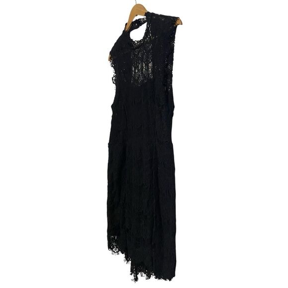 NEW Free People Daydream Black Lace Backless Mini Dress NWT Large - Picture 9 of 16